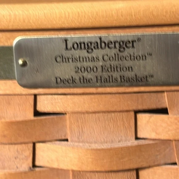 Longaberger Christmas collection 2000 edition deck the hall basket,​​